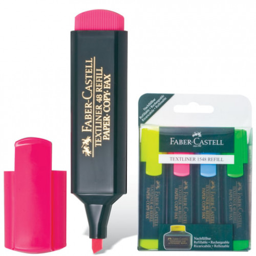 Набор текстовыделителей FABER-CASTELL 4 шт., АССОРТИ, 1548, линия 1-5 мм, 154804