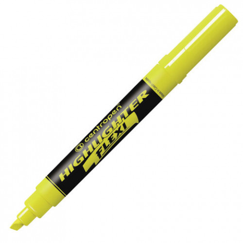 Текстовыделители CENTROPEN Flexi НАБОР 4 ЦВЕТА, гибкий наконечник, 1-5 мм, 8542/4, 4 8542 0401