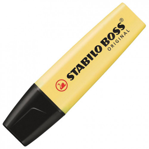 Текстовыделитель STABILO Boss Pastel, ВАНИЛЬНЫЙ, линия 2-5 мм, 70/144