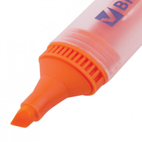 Текстовыделитель BRAUBERG FLUO, ОРАНЖЕВЫЙ, линия 1-5 мм, 150402