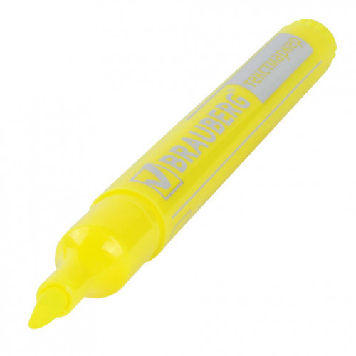 Текстовыделитель BRAUBERG Energy, ЖЕЛТЫЙ, линия 1-3 мм, 150482