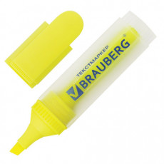 Текстовыделитель BRAUBERG FLUO, ЖЕЛТЫЙ, линия 1-5 мм, 150398 Текстовыделитель BRAUBERG FLUO, ЖЕЛТЫЙ, линия 1-5 мм, 150398