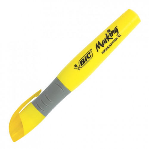 Текстовыделитель BIC Highlighter XL, ЖЕЛТЫЙ, линия 1,7-5,1 мм, 891396