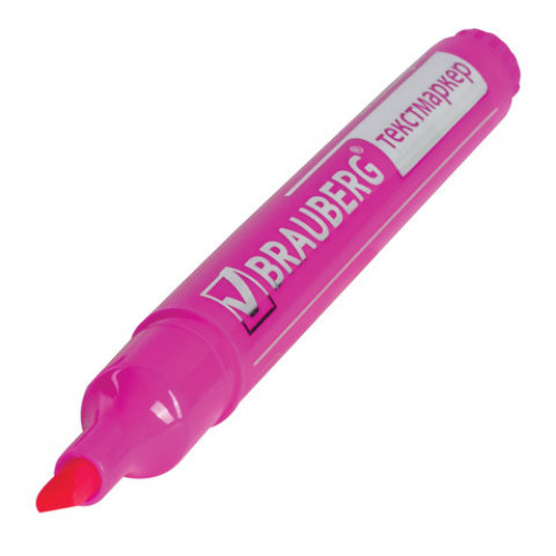 Текстовыделитель BRAUBERG Energy, РОЗОВЫЙ, линия 1-3 мм, 150484