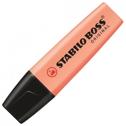 Текстовыделитель STABILO Boss Pastel, ПЕРСИКОВЫЙ, линия 2-5 мм, 70/126