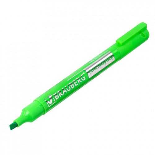 Текстовыделитель BRAUBERG Energy, ЗЕЛЕНЫЙ, линия 1-3 мм, 150483