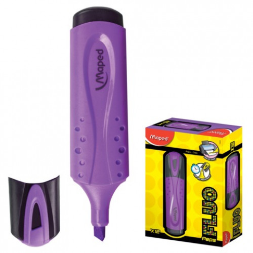 Текстовыделитель MAPED (Франция) Fluo Pep's Classic, ФИОЛЕТОВЫЙ, линия 1-5 мм, 742531