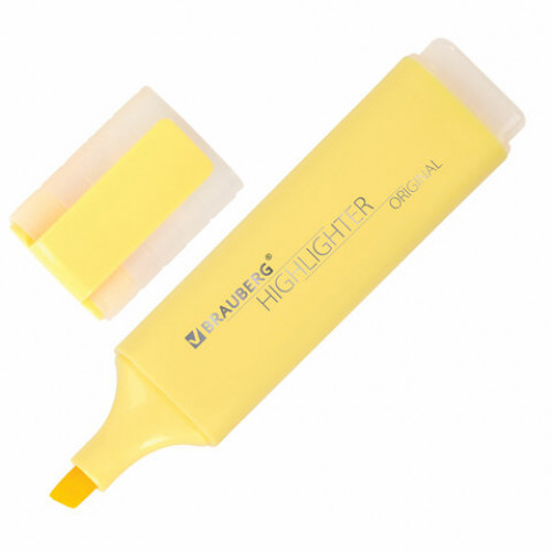 Текстовыделитель BRAUBERG ORIGINAL PASTEL, ВАНИЛЬ, линия 1-5 мм, 151691