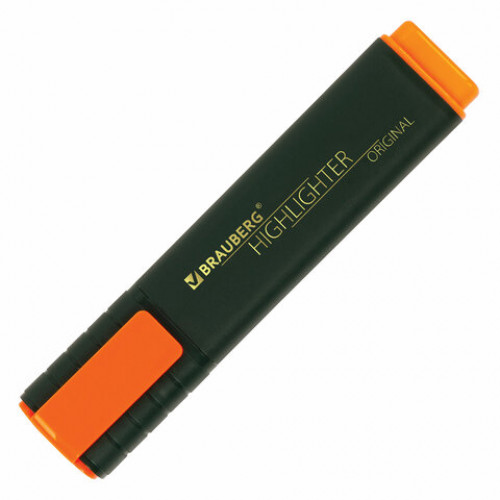 Текстовыделитель BRAUBERG ORIGINAL, ОРАНЖЕВЫЙ, линия 1-5 мм, 151686