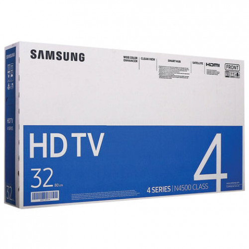 Телевизор SAMSUNG 32N4510, 32 (81 см), 1366x768, HD, 16:9, Smart TV, Wi-Fi, белый