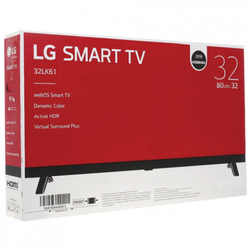 Телевизор LG 32LK6190, 32 (81 см), 1920x1080, Full HD, 16:9, Smart TV, Wi-Fi, серый