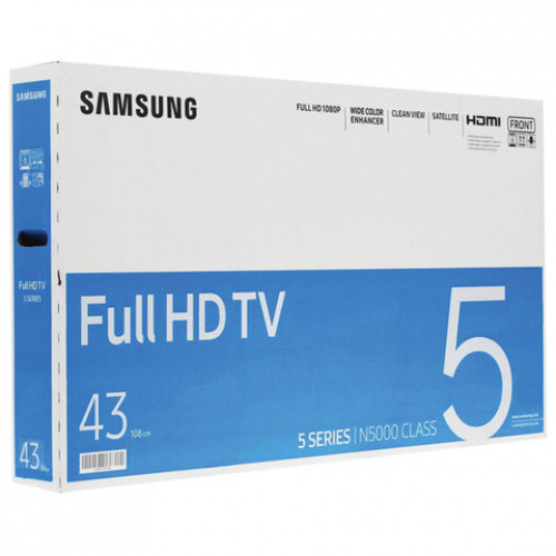 Телевизор SAMSUNG 43N5000, 43 (108 см), 1920x1080, Full HD, 16:9, черный