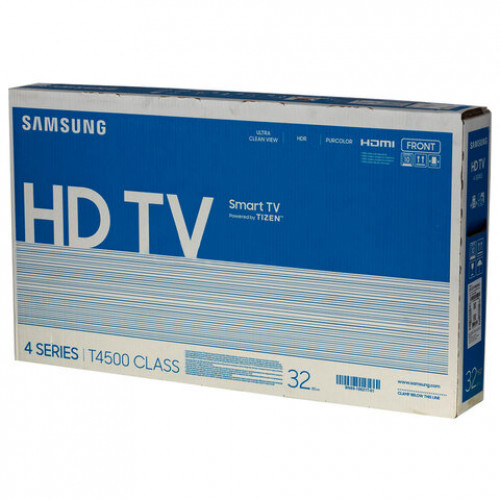 Телевизор SAMSUNG UE32T4500AUXRU, 32 (81 см), 1366x768, HD, 16:9, SmartTV, WiFi, черный