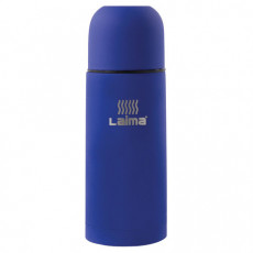 Термос LAIMA классический с узким горлом, 0,35 л, нержавеющая сталь, синий, 605121