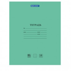 Тетради 18 л. КОМПЛЕКТ 20 шт. BRAUBERG EXTRA, клетка, плотная бумага 80 г/м2, обложка картон, 880070