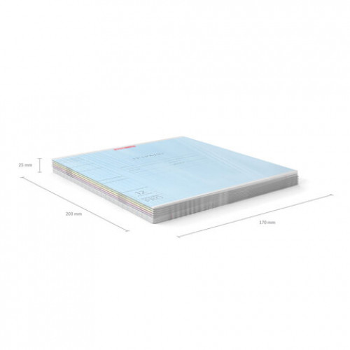 Тетрадь обложка пластик, 12 л. клетка, Erich Krause, CoverPro (микс в спайке), 56338