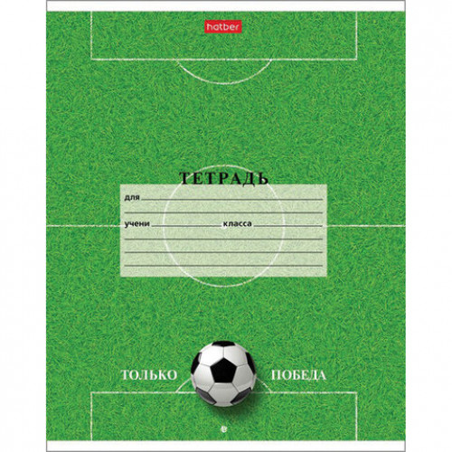 Тетрадь 18 л. HATBER клетка, обложка картон, Спорт Клуб (5 видов в спайке), 18Т5В1