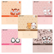 Тетрадь 12 л. BRAUBERG, линия, обложка картон, ПАРОЧКА, 104778 Тетрадь 12 л. BRAUBERG, линия, обложка картон, ПАРОЧКА, 104778