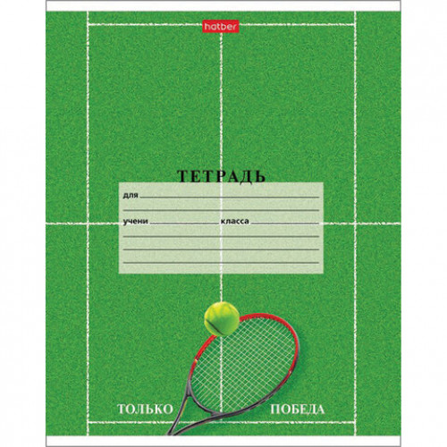 Тетрадь 18 л. HATBER клетка, обложка картон, Спорт Клуб (5 видов в спайке), 18Т5В1