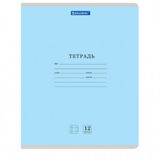 Тетради 12 л. КОМПЛЕКТ 20 шт. BRAUBERG КЛАССИКА NEW, клетка, обложка картон, СИНЯЯ, 880049 Тетради 12 л. КОМПЛЕКТ 20 шт. BRAUBERG КЛАССИКА NEW, клетка, обложка картон, СИНЯЯ, 880049
