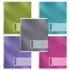 Тетрадь 18л. BRAUBERG клетка, обложка картон, ONE COLOUR, 107783