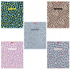 Тетрадь А5 48л. HATBER скоба, клетка, обложка картон, тиснение, LEO-принт (микс в спа, 48Т5тВ1 Тетрадь А5 48л. HATBER скоба, клетка, обложка картон, тиснение, LEO-принт (микс в спа, 48Т5тВ1