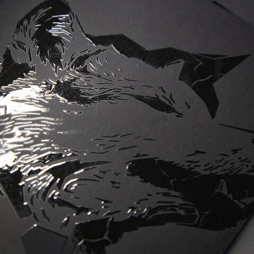 Тетрадь А5 48л. HATBER скоба, клетка, матовая ламинация, 3D лак, Shadow (микс в спайк, 48Т5лолВ1