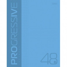 Тетрадь А5 48 л. HATBER скоба, клетка, обложка пластик, PROGRESSIVE Синяя, 48Т5В1 Тетрадь А5 48 л. HATBER скоба, клетка, обложка пластик, PROGRESSIVE Синяя, 48Т5В1