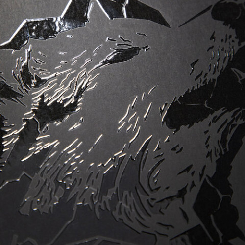 Тетрадь А5 48л. HATBER скоба, клетка, матовая ламинация, 3D лак, Shadow (микс в спайк, 48Т5лолВ1