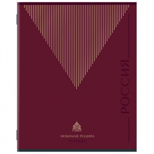 Тетрадь А5 48 л. STAFF College, скоба, клетка, офсет №2 ЭКОНОМ, обложка картон, РОДИНА, 405625