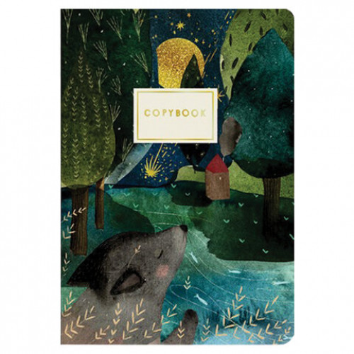 Тетрадь ЕВРО А5 40 л. BRUNO VISCONTI сшивка, в точку, Soft Touch, фольга, бежевая бумага 70 г/м2, Микс, 7-40-003/02