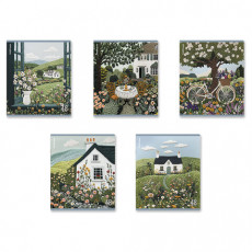 Тетрадь А5 48л. ErichKrause, скоба, клетка, TWIN лак, Fancy Field (микс в спайке), 64, 64866