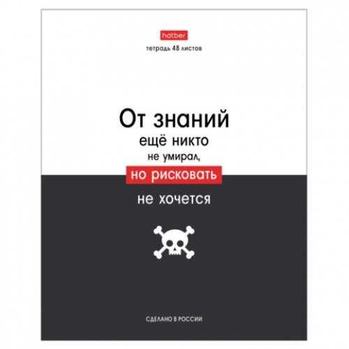 Тетрадь А5 48л. HATBER скоба, клетка, обложка картон, Люблю школу (микс в коробе), 078565, 48Т5В1