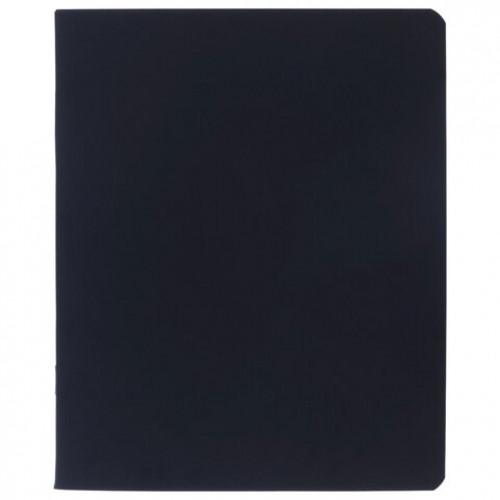 Тетрадь А5 48л. HATBER скоба, клетка, Soft-touch ламинация, SoloMatte_Черный бархат,, 48Т5лВ1