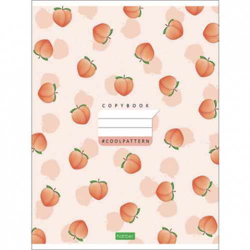 Тетрадь А5, 48 л., HATBER-ECO, скоба, линия, обложка картон, Coolpattern (5 видов), 48Т5C2