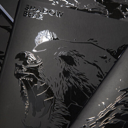 Тетрадь А5 48л. HATBER скоба, клетка, матовая ламинация, 3D лак, Shadow (микс в спайк, 48Т5лолВ1