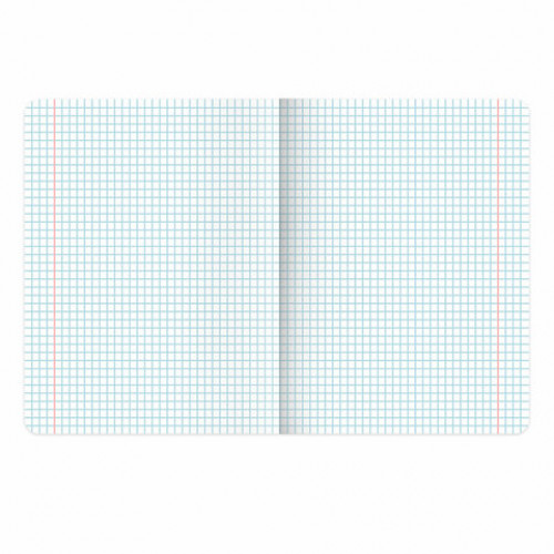 Тетрадь пластиковая обложка (НЕОН) А5 48 листов, скоба, клетка, BRAUBERG Smart Cover, ЗЕЛЕНАЯ, 405038