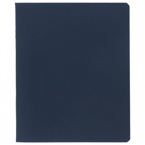 Тетрадь А5 96л. HATBER скоба, клетка, Soft-touch ламинация, SoloMatte_Сапфир, 092748, 96Т5лВ1