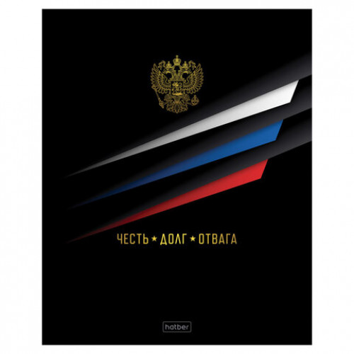Тетрадь А5 48л. HATBER скоба, клетка, глянцевая ламинация, Россия (микс в спайке), 09, 48Т5лВ1