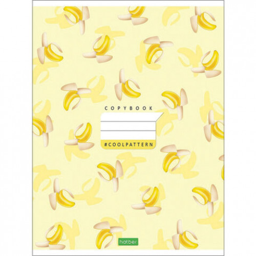 Тетрадь А5, 48 л., HATBER-ECO, скоба, линия, обложка картон, Coolpattern (5 видов), 48Т5C2