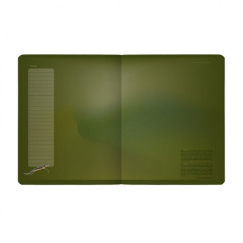 Тетрадь А5, 48 л., BRUNO VISCONTI, скоба, клетка, Soft-Touch, VERDE.ANIMALS (5 видов), 7-48-1373