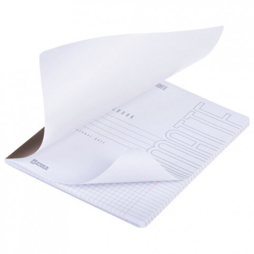 Тетрадь А5 48л. HATBER скоба, клетка, Soft-touch ламинация, SoloMatte_Шоколадный мусс, 48Т5лВ1