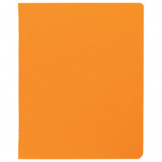 Тетрадь А5 48л. HATBER скоба, клетка, Soft-touch ламинация, SoloMatte_Шафран, 092731, 48Т5лВ1