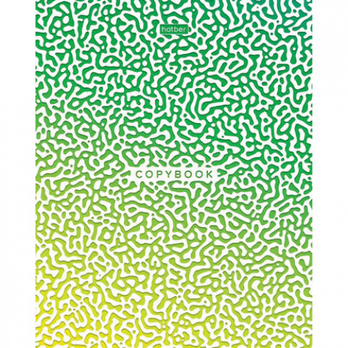 Тетрадь А5, 40 л., HATBER, скоба, клетка, глянцевая ламинация, Радужные переливы, 40Т5лВ1