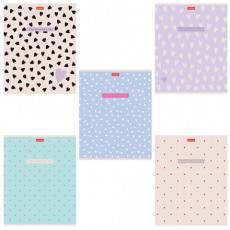 Тетрадь А5 48л. HATBER скоба, клетка, обложка картон, тиснение, LOVE IS... (микс в сп, 48Т5тВ1