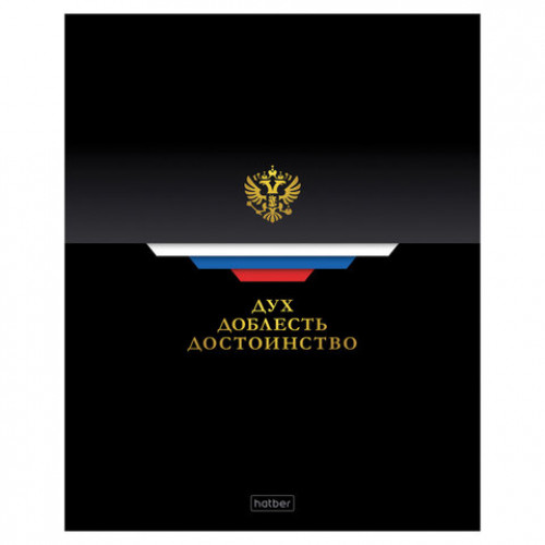 Тетрадь А5 48л. HATBER скоба, клетка, глянцевая ламинация, Россия (микс в спайке), 09, 48Т5лВ1