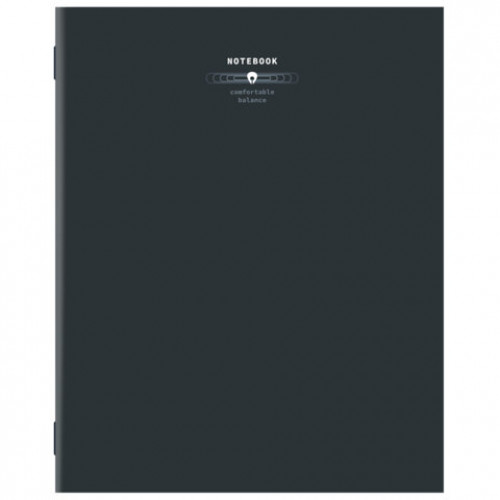 Тетрадь А5 40 л. STAFF College, скоба, клетка, офсет №2 ЭКОНОМ, обложка картон, ТЕМНАЯ, 405622