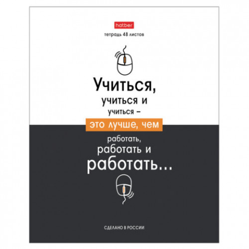 Тетрадь А5 48л. HATBER скоба, клетка, обложка картон, Люблю школу (микс в коробе), 078565, 48Т5В1
