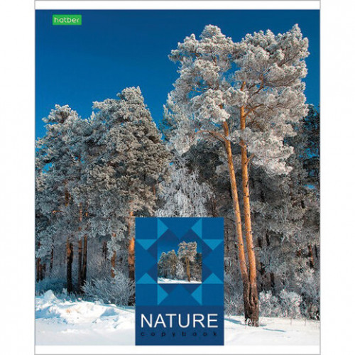 Тетрадь А5 48 л. HATBER-ECO скоба, клетка, обложка картон, Калейдоскоп, 48Т5C1