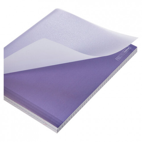 Тетрадь обложка пластик, А5, 96 л., скоба, клетка, HATBER, PROстиль (микс в спайке), 090232, 96Т5В1пл